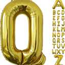 40 Inch Large Gold Letter Balloons, Big Size Jumbo Helium Mylar Foil Party Balloons"Q"for Birthday Party Decorations, Party Wedding Bachelorette Bridal Shower Decoration Holiday Balloon Decoration