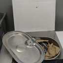 3.4Gal Dog Water Fountain for Large Dogs, 13L Stainless Steel Large Pet Fountain with Deeper & Wider Drinking Area, Automatic Dog Water Bowl Dispenser with Water Window & LED, Super Quiet (Silver)