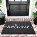 EARTHALL Funny Welcome Mats Outdoor, Front Door Mat for Outside Entry, Doormat Outside/Inside Entrance, Entry Door Rugs for Entryway Indoor, Outdoor Mats for Home Entrance, Front Porch Decor 36"x24"