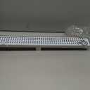 Neodrain 18-Inch Brushed Linear Shower Drain with Removable Quadrato Pattern Cover, 304 Stainless Steel Rectangle Shower Floor Drains, Bathroom Linear Drain &Hair Strainer, (Brushed Nickel)