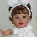 iCradle Reborn Baby Dolls 26inch 68CM Soft Silicone Vinyl Newborn Toddler Baby Doll Handrooted Hair Babies Toys for Kids Age 3+