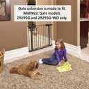 MidWest Homes for Pets Steel Pet Gate Extension; Pet Gate Extension Measures 11' Wide x 29' High in Textured Grahite (Fits MW Model # 2929SG & 2929SG-WD)