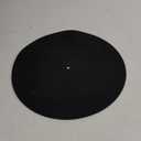 Turntable Platter Mat Black Rubber Silicone Design for Universal to All LP Vinyl Record Players