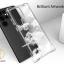 Compatible with Samsung Galaxy S23 Ultra Case Cute Clear for Women Girls, Designer Transparent Phone Cover Design