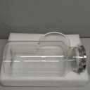 Bivvclaz 1 Gallon Glass Pitcher with Lid and Handle, Glass Water Pitcher for Fridge, Glass Carafe for Hot/Cold Water, Iced Tea Pitcher, Large Jug for Coffee, Juice and Homemade Beverage (Clear)