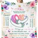 Get Well Gifts for Women, Hug Blanket, Cancer Care/After Surgery/Thinking of You/Feel Better Gift for Women, Inspirational Healing Comfort Blankets, Cozy Warm Throw Blanket 50'' X 60''