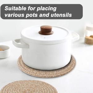 6.5/4.5 Inch Trivets/Potholders 4 Set