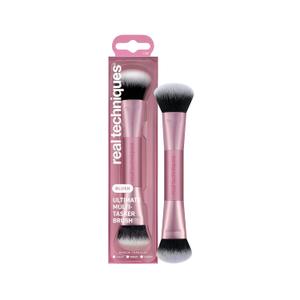Real Techniques Ultimate Multi Tasker Brush, Dual-Ended Makeup Brush for Foundation, Blush Bronzer & Powder, Precision Sculpting & Blending, UltraPlush Bristles, Cruelty-Free, 1 Count