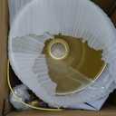 LITFAD Adjustable Brass Finish 1 Light Wall Sconce 7" Industrial Swing Arm Wall Lamp Mounted Lighting Fixture with Cone Shade Rotatable Brass arm Sconce for Living Room Bedside Hallway Foyer