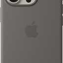 Apple iPhone 16 Pro Silicone Case with MagSafe and Camera Control: Lightweight Phone Case, Wireless Charging Compatible, Smooth Matte Finish; Stone Gray