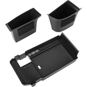 Center Console Organizer Compatible with 2020-2025 Mazda CX-30 Accessories, 2PC Armrest Tray with Driver and Front Passenger Side Door Handle Organizer Storage Pocket Insert