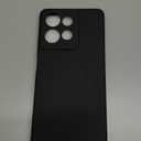 GiiYoon Silicone Case Compatible with Moto G Power 5G 2025, Full Body Silky Soft Touch Phone Case with Camera Protection, Shockproof Cover with Microfiber Lining, Black