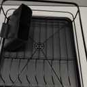 Space-Saving 3-Piece Dish Drainer Rack Set with Cutlery Holder - Maximize Countertop Space, Black
