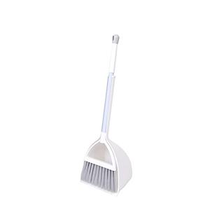 Xifando Mini Broom with Dustpan for Kids,Little Housekeeping Helper Set (White+Grey)