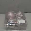 Christmas Ornaments Balls 4.7" Large Christmas Decorations Xmas Tree Shatterproof Big Pink Christmas Ball Ornaments with Hanging Loop for Wedding Holiday Halloween Party Indoor Outdoor Decor 4 Pcs