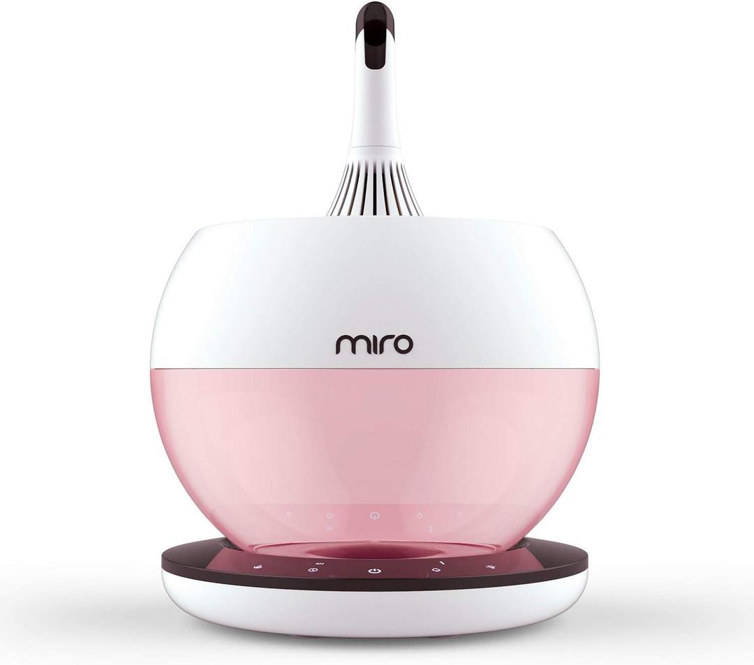 MIRO-NR08M Completely Washable Modular Sanitary Humidifier, Large room, Easy to Clean, Easy to Use, Luma Touch - Premium Cool-Mist Humidifier. Touch Control Colorful LEDs, Powerful humidification (Black)