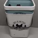 Chicken Feeder and Chicken Waterer Set (3 Gallon/26 Pounds) - Hanging Automatic Chicken Feeder No Waste - Chicken Coop Accessories - Poultry Waterer