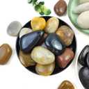 5LB Mixed Color River Rocks - 2-3 inch High Polished Decorative Pebbles, Stones for Landscaping,Natural River Rocks for Outdoor Dcor, Plants,Vase Filler,Fish Tank