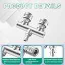 Dual Pressure Washer Tips, 2-in-1 Pressure Washing Nozzle Tips, Power Washer Dual Nozzles with 8PCS Power Washing Spray Nozzle (0, 15, 25, 40 Degree), 1/4" Quick Connect, 5000 PSI