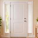 DoubleFill 2 Pack 8.5'' x 72'' Cordless Sidelight Blinds, Faux Wood Blinds