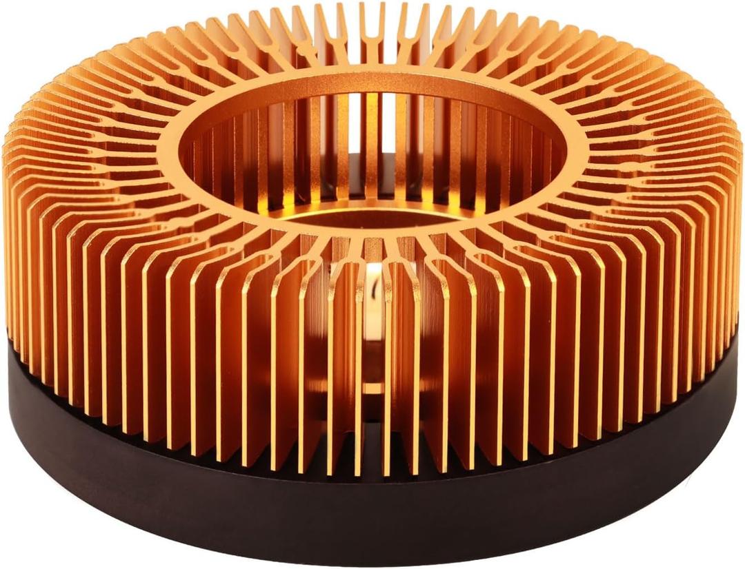 Teapot Warmer, JUKFITA Durable Tea Warmer for Heating Tea, Coffee, Milk & Food, Made Aluminum & Wood, Compatible with Most Standard Teapots (Large)