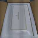 Famiware Serving Platter, Rectangular 15.67/14.1/12.6inch Serving Dishes for Entertaining, Dishwasher Safe, Stoneware Serving Trays for Party, Food, Turkey, Snack, Cheese, Reactive Glaze, Matte White