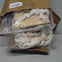 Barydat 2 Pack Macrame Wall Hanging Shelf 2 Tier Handmade Boho Hanging Wall Shelf Floating Woven Rope Decorative Storage Racks Holder Organizer for Home Bedroom Bathroom Plants, Beige (Elegant)