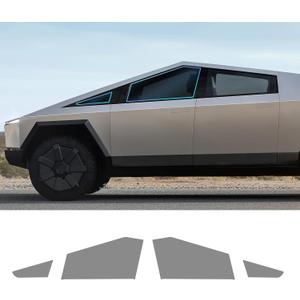 Precut Window Film Tint for Tesla Cybertruck 2024-2025 PVC Kit All Sides Privacy Block Infrared UV Rays Sun Blocking Protection (35% Transmittance, Front Window)