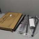 Forlogic Bird Feeder Pole 76 Inches Shepherd Hooks for Outdoor, Heavy Duty Bird Feeder Pole for Garden Decor, Black Shepherd Stand for Plant Baskets Wind Chime with 5 Base Prongs