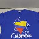 Colombia Heart Colombian Flag Card Pride Vintage T-Shirt, M