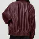 PRETTYGARDEN Women's Faux Leather Motorcycle Jackets (Red, XXL)