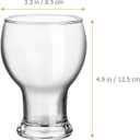 Sturdy Glass Mug Ice Coffee Cup Tumbler Easy to Clean for Home Cafe Bars