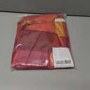 Women's Vintage Geometric Print Maxi Dress Color Block Plaid Design Crew Neck Short Sleeve Loose Fit Long Dresses