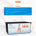 90 Bags Diaper Pail Refills Bags Compatible with Genie Easy Roll Signature & Platinum Diaper Pails | 7-Layer OdorLock Technology | Up to 10 Months Use,3 Pack