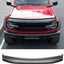 powoq Hood Protector Compatible with 2021-2026 Ford Bronco 2/4 Door Hood Shield ABS Glossy Black Deflector Replacement for 2021-2026 Ford Bronco Accessories