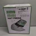 EENOUR Hat Press Machine, Mini Heat Press for Caps with 3 Heating Levels & Auto-Off, Handheld Cap Easy Press with 3"5.5" Arched Heating Plate for 6-8 Hat Size, 19-26 Girth