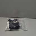 Women's Plus Size Contrast Trim Short Sleeve Lapel Collar Cardigan, Black, Large