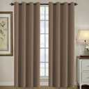H.VERSAILTEX Blackout Curtain for Living Room Thermal Insulated Window Treatment Curtain Extra Long 108 inch Length Energy Saving Solid Grommet Top Blackout Drape, One Panel, Macchiato, 52"W x 108"L