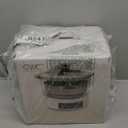 COOK WITH COLOR 3L Glass Mini Low Carb Rice Cooker  Holds 2 Cups Raw/Makes 6 Cups Cooked with Auto Lift Filter Basket, Hotpot & Steamer for Rice, Grains, Digital Panel with Keep Warm, Cream