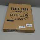 Omuriko Rectangle Plastic Serving Tray with Handles, Elegant Decorative Tray for Coffee Table, Ottoman, Living Room, Kitchen, Outdoor Use. 12"*16"*1.6" B