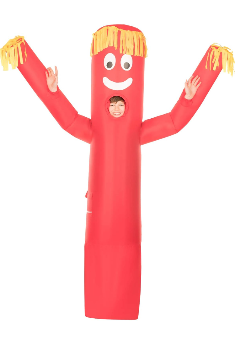Morph Inflatable Tube Man Costume Kids, Tube Dancer Costume, Wacky Inflatable Tube Man Costume Kids, Kid Inflatable Costume