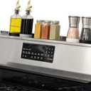 StoveShelf 30" Length Stainless Steel Finish Magnetic Shelf for Kitchen Stove - Kitchen Storage Solution with Zero Installation - Over Stove Spice Rack Organizer (30" Standard Size)