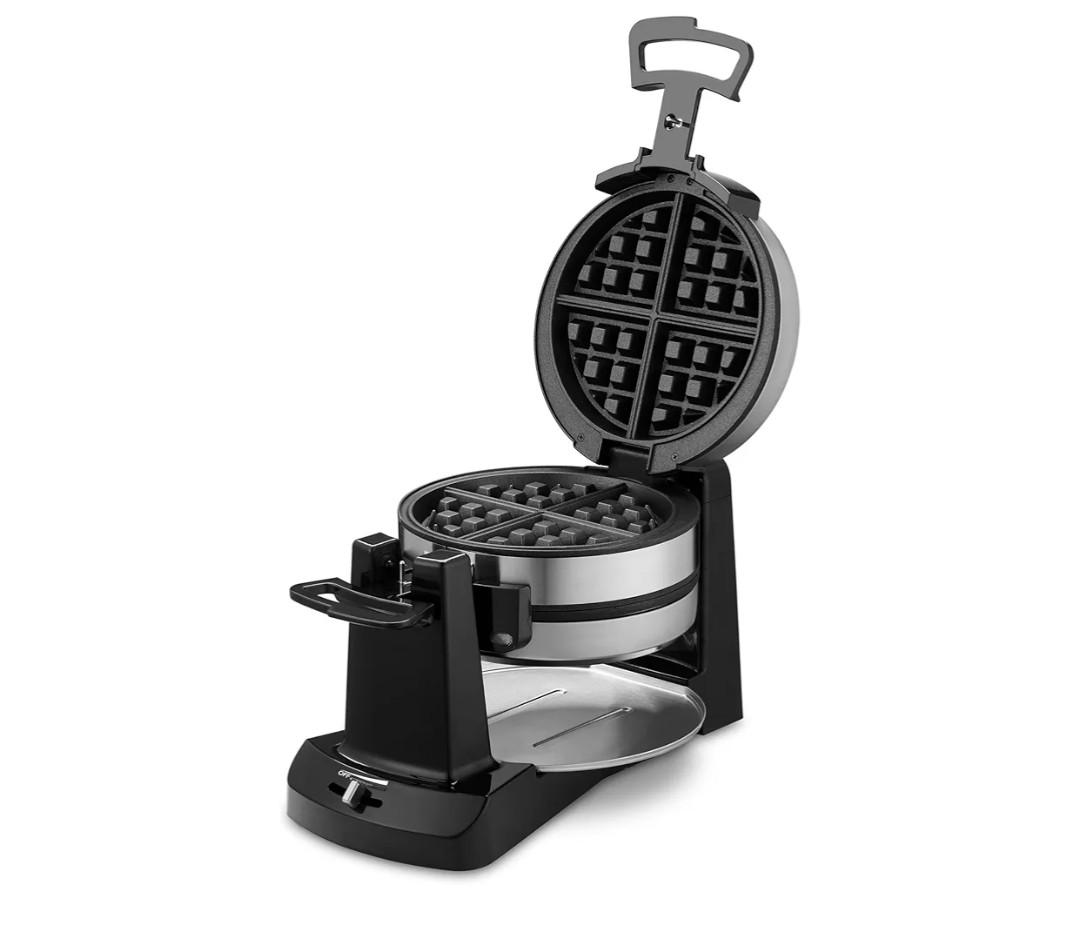 Cuisinart Double Flip Belgian Waffle Maker, WAF-F40NAS, Stainless Steel, Grey and Black