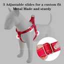 Plutus Pet Step in Dog Harness, Reflective, Adjustable, and Secure with Metal Buckles, Quick Fit Dog Harness for Puppy, Small, Medium and Large Dogs, Red, M