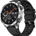 AOLON GT6PRO Military Tactical Watch, 1.51" AMOLED 1ATM Waterproof | Rugged military watch with 1.51" AMOLED screen, waterproof metal body, compass & 60-day ultra-long battery for iOS/Android.
