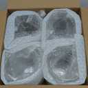 DINGPAl 15 oz Double Walled Glass Coffee Mugs, Set of 4 Large Double Wall Layer Coffee Mug Insulated Borosilicate Glass Cups with Handle and Spoon for Latte, Cappuccino, Espresso, Americano