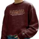 Blue 84 Women's NBA Officially Licensed Cropped Crewneck Sweatshirt Team Color (Medium)