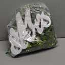 2pcs Large White Mr & Mrs Sign for Wedding Table with 5.91ft Artificial Flowers Garland, Wedding Centerpieces Wooden Bride and Groom Table Decorations for Engagement Decor(White Rose)