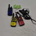 Walkie Talkies for Adults Rechargeable Walkie-Talkie Long Range 3 Pack, Multi-purpose NOAA 2 Way Radios with 4500mAh Battery USB Lanyards for Family Office School Camping Hiking Skiing Cruises (Blue Yellow Red)