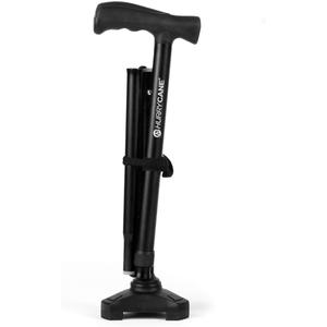 Hurrycane All-Terrain Cane Lightweight Folding Walking Stick - Black